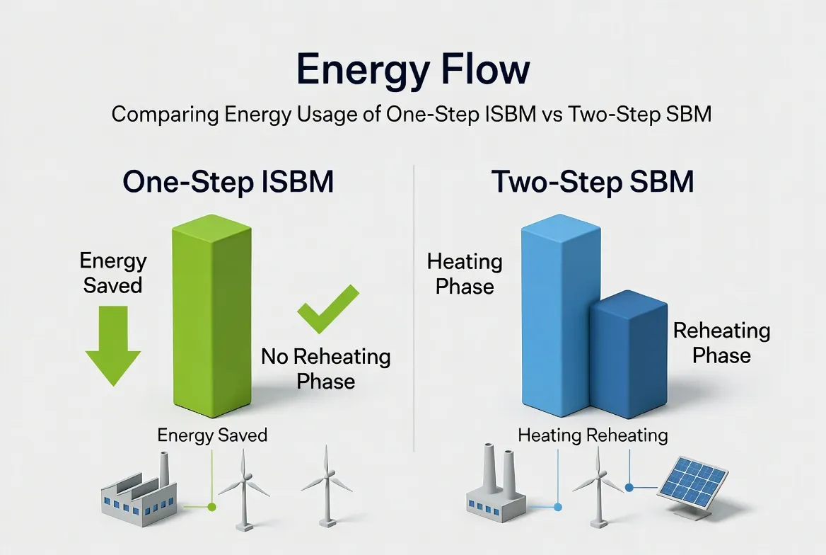 Energy Efficiency Comparison_ ISBM vs. Traditional Two-Step Method